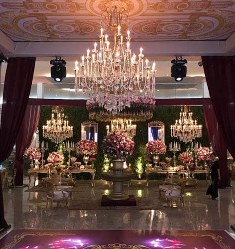 Decoração de Mesa de Bolo de Casmento